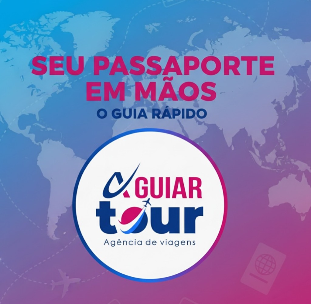 Seu passaporte em mãos — Aguiar Tour